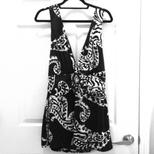 WHBM halter patterned tank top